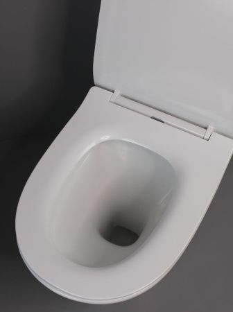 Унитаз напольный с бачком Creo Сeramique CREO COMBO CR1002R белый безободковый с сиденьем с микролифт каскадный смыв