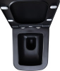 Чаша унитаза подвесная Allen Brau Infinity 4.21011.31 цвет черный матовый без сиденья безободковая каскадный смыв