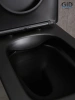 Унитаз напольный с бачком Gid Cuadrado Tn2184Bm (62252Y) черный матовый с сиденьем микролифт безободковый