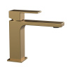 Смеситель Vincea Cube VBF-1C01BG на раковину брашированное золото