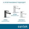 Раковина из сантехнического фарфора Santek Миранда WH302500 40х20 накладная цвет белый