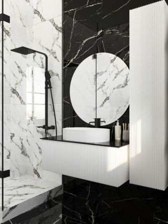 Тумба со столешницей La Fenice TERRA NFNC-01-TER-B-100-3-GB 100х50 подвесная цвет белый