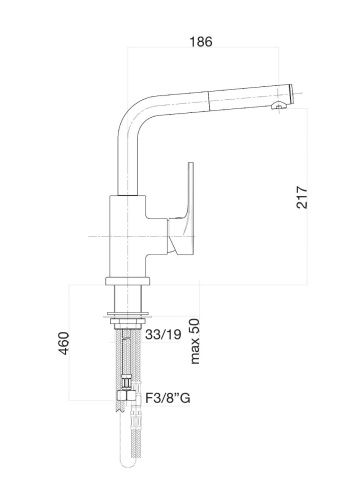 Смеситель для кухни Fiore 75CR5499 на мойку хром - фото 3