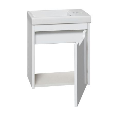 Тумба под раковину Runo МИКРА 00000001078 40х20 подвесная цвет белый