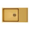 Кухонная мойка Paulmark GERBERG 78F UNI PM217844-BG 45х40 цвет золото поверхность брашированная