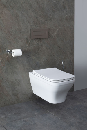 Чаша унитаза подвесная Allen Brau Infinity 4.21011.20 цвет белый без сиденья безободковая каскадный смыв