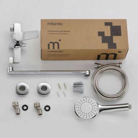 Смеситель для ванны Milardo Enjoy ENJSB00M10 настенный хром