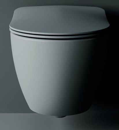 Чаша унитаза подвесная Creavit Free FE322-00CG00E-0000 цвет светло-серый без сиденья смыв торнадо