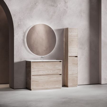 Тумба под раковину Sancos Libra Floor LB100FEG 100х50 напольная цвет коричневый