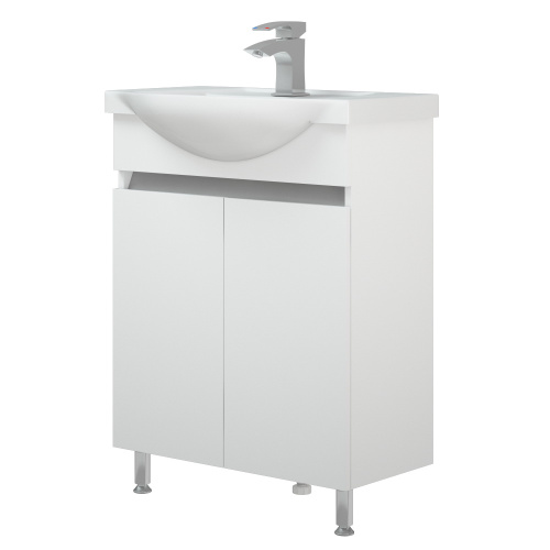 Тумба под раковину Corozo Джуно SD-00001546 52х30х85 цвет белый - фото 4