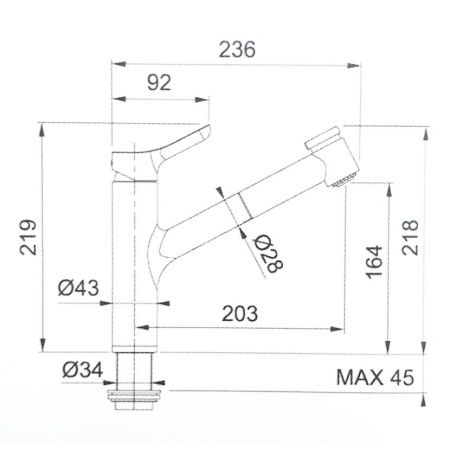 Смеситель для кухни Webert Master MS941002015 на мойку хром