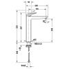 Смеситель Duravit Kartell WA1040002046 на раковину черный