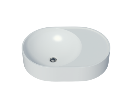 Раковина из искусственного камня Uperwood Luna 2911020343 50х40 накладная цвет белый