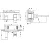 Смеситель для раковины Gessi Rettangolo K 53090#031 встраиваемый в стену хром (внешняя часть)