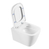 Унитаз подвесной BelBagno ALBANO BB120CHR/BB120SC белый с сиденьем микролифт безободковый каскадный смыв