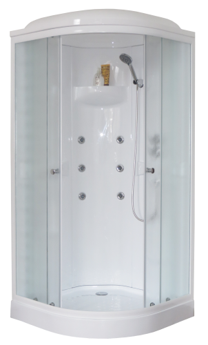Душевая кабина Royal Bath НК RB90HK2-M 90х90 четверть круга с крышей