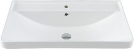 Раковина керамическая Aquanet Ирис 00301805 80х50 полувстраиваемая цвет белый 1 отверстие под смеситель