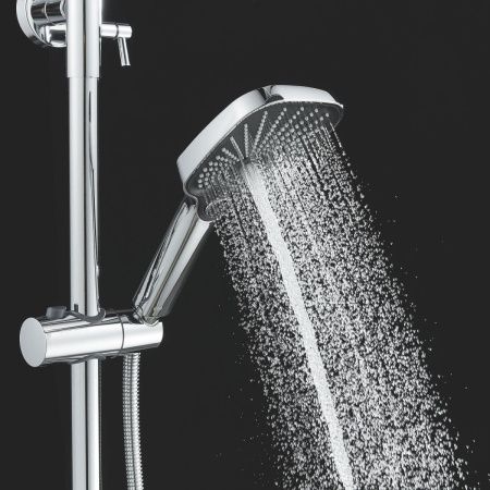 Душевая стойка Shevanik S6236 настенная цвет хром