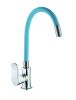 Смеситель для кухни D-Lin D155318-6 на мойку хром/синий
