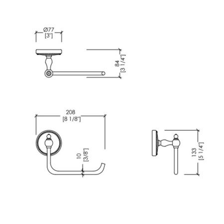 Бумагодержатель Devon Devon Dorothy DOR411BR