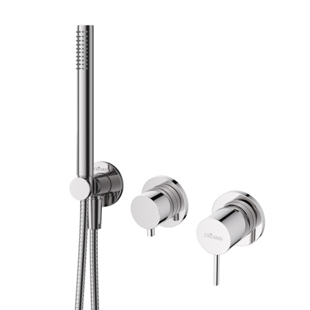 Смеситель Cezares LEAF LEAF-DIM3-D-L-01 встраиваемый хром