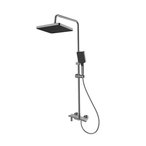 Душевая стойка Splenka S52.24.09 настенная цвет графит - фото 2
