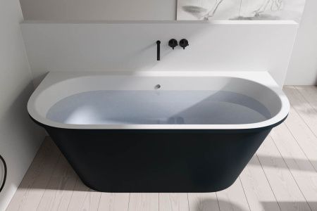 Ванна из искусственного камня Holbi GALATEA 1.01.003.11.2 170х75 пристенная овальная