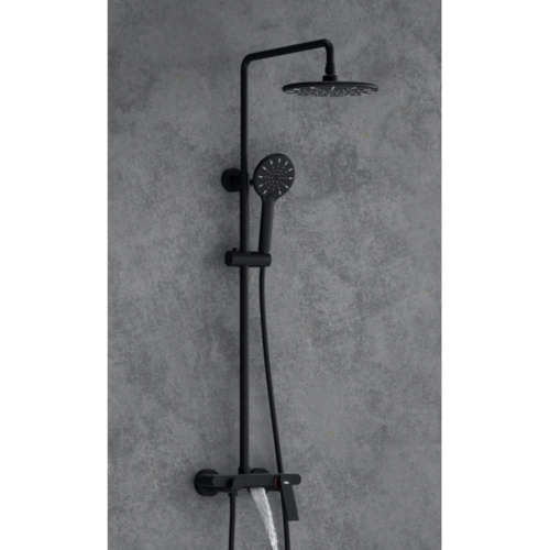 Душевая стойка Timo Tetra-thermo SX-0169/00 настенная цвет черный матовый - фото 2 Душевая стойка Timo Tetra-thermo SX-0169/00 настенная цвет черный матовый - фото 2