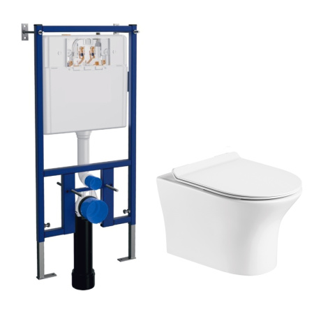 Комплект унитаз с инсталляцией  Azario  4501+AZ-2617E Комплект унитаз с инсталляцией  Azario  4501+AZ-2617E