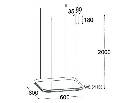 Люстра подвесная Italline IT013-6031 white 3000K