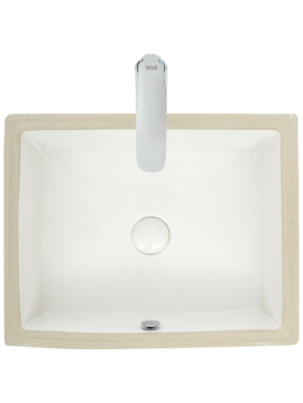 Раковина из сантехнического фаянса WeltWasser WW SK 10000004600 40 см встраиваемая цвет белый 1 отверстие под смеситель