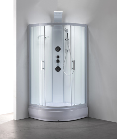 Душевая кабина Taliente TA-100CW 100х100 четверть круга без крыши ориентация универсальная