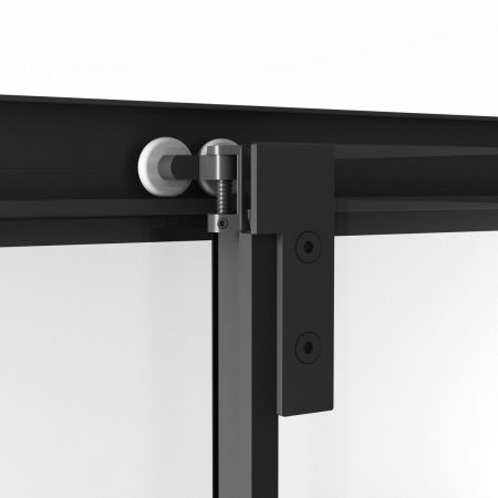 Душевой уголок Niagara Nova NG-6835-34BLACK 100х100 стекло прозрачное профиль черный без поддона