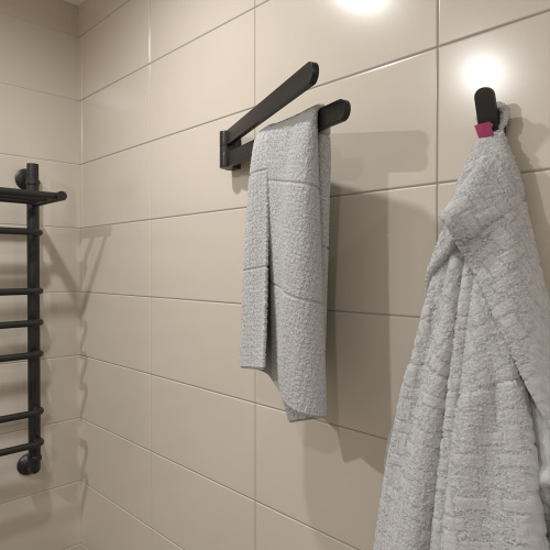 Полотенцедержатель Altasan Лотос ЛТ61ЧМ - фото 2