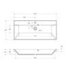 Раковина из искусственного камня BelBagno BB1000/450-LV-MR-AST 100х50 накладная цвет белый 1 отверстие под смеситель