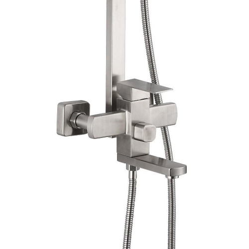 Душевая стойка D-Lin H10A21 настенная цвет сатин - фото 3