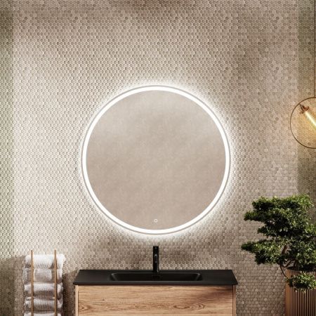 Зеркало с подсветкой Sancos Bella BE900 90х90 подвесное