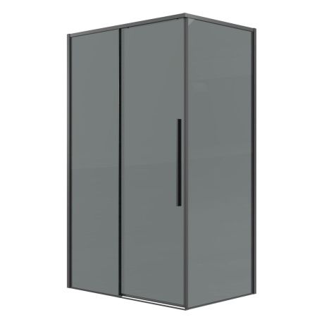 Душевая перегородка Grossman Galaxy 200.K33.01.80.42.10 80х195 стекло тонированное профиль графит