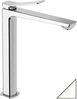 Смеситель Paffoni Tilt TI081BO на столешницу/на раковину белый