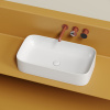 Раковина из сантехнического фарфора Ceramica Nova ELEMENT CN6054 71х38 накладная цвет белый Раковина из сантехнического фарфора Ceramica Nova ELEMENT CN6054 71х38 накладная цвет белый