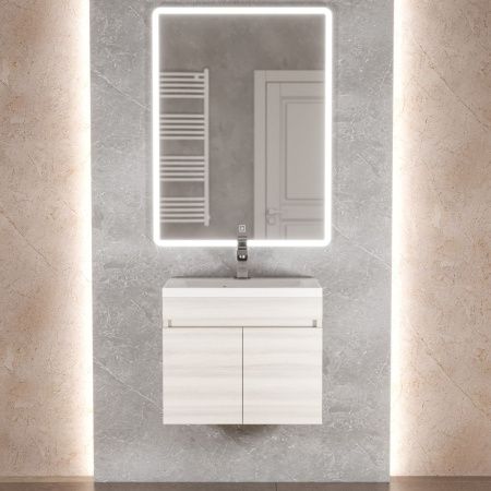 Тумба под раковину Uperwood Eva 3930213460 50х30 подвесная цвет бежевый