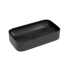 Раковина из сантехнического фарфора Ceramica Nova ELEMENT CN6054MB 70х40 накладная цвет черный без отверстий под смеситель