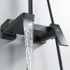 Душевая стойка Rose R1836H настенная цвет черный