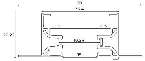 Шинопровод однофазный встраиваемый Hesby Lighting Skylite (Скылите) HSBL_0012 - фото 4