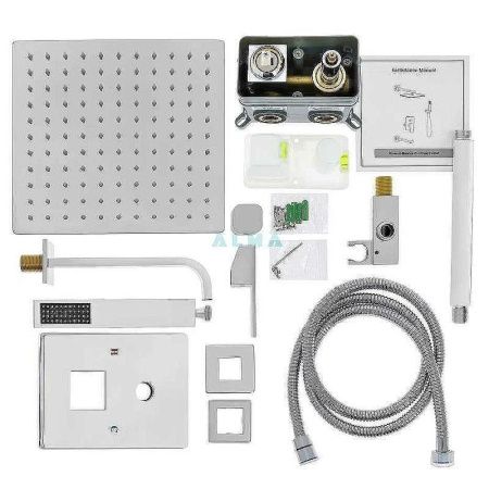Душевая система ALMAes Liros TVZ-0876 встраиваемая в стену цвет хром