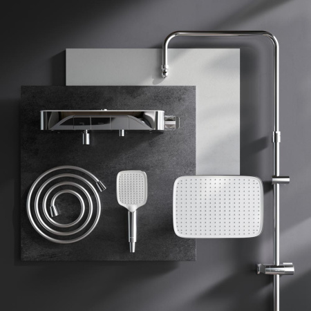 Душевая стойка Am.Pm Func F078F300 настенная цвет хром с термостатом