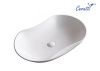 Раковина из сантехнического фарфора Cerutti SPA CR7031 70х40 накладная цвет белый без отверстий под смеситель