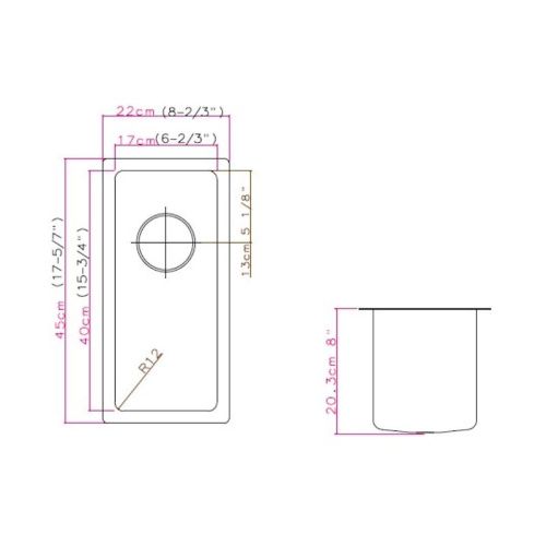 Кухонная мойка Grandex Aqua PROLINE 22 300209 22х45 цвет сатин поверхность матовая - фото 3