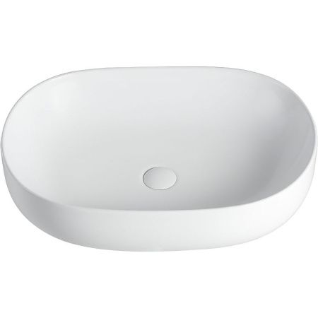 Раковина из сантехнического фарфора Orange B04-600W 60х40 накладная цвет белый