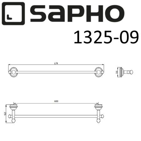 Полотенцедержатель Sapho ASTOR 1325-09